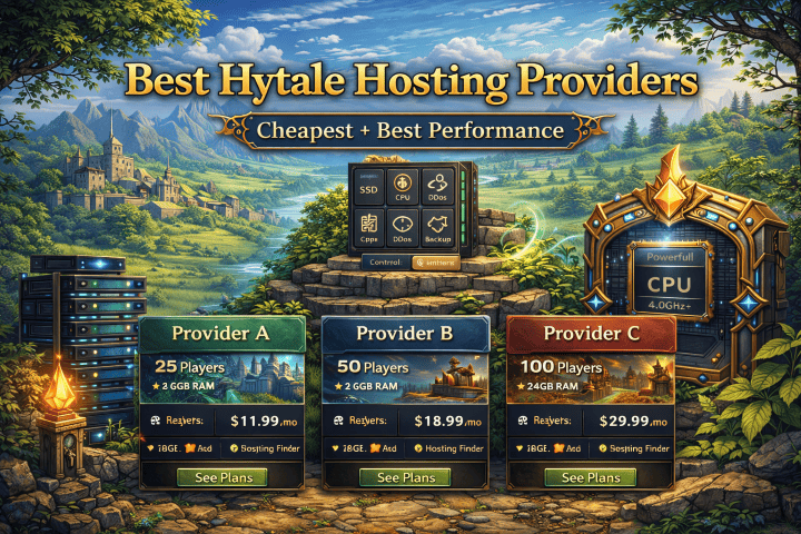 Best Hytale hosting providers comparison with pricing
