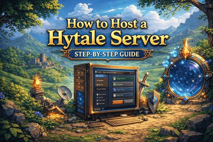 How to Host a Hytale Server step-by-step guide with server configuration interface